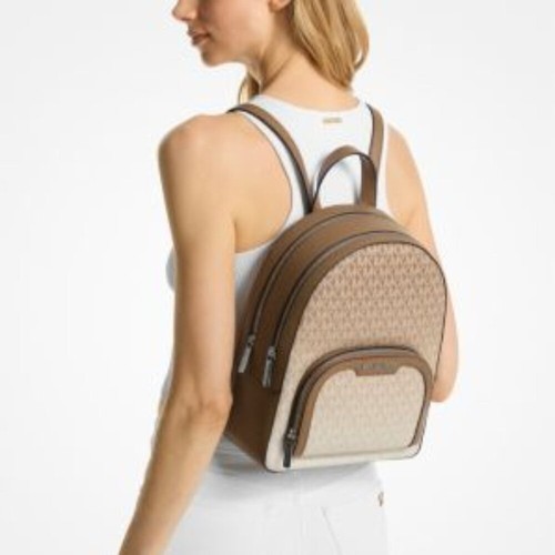 NWT Michael Kors Jaycee Backpack Medium Ombre Signature Logo Work School Preppy - Picture 4 of 4