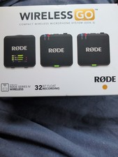 RODE WIRELESS GO GEN 3 COMPACT WIRELESS MICROPHONE SYSTEM- BRAND NEW.