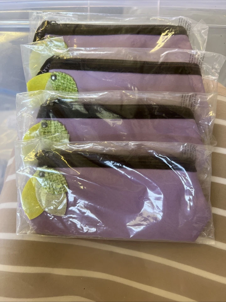 Lote de 5 BOLSAS DE MAQUILLAJE Mary Kay - Lavanda con Hojas - Tema Otoño - NUEVO Foto 2 de 2