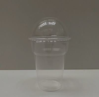 Smoothiesbecher + Domdeckel mit Öffnung 300/350 ml, Ø 95mm, PLA 200 Stk.