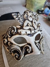 Venetian Baroque Mask Cherubs Paper Mache Decorative