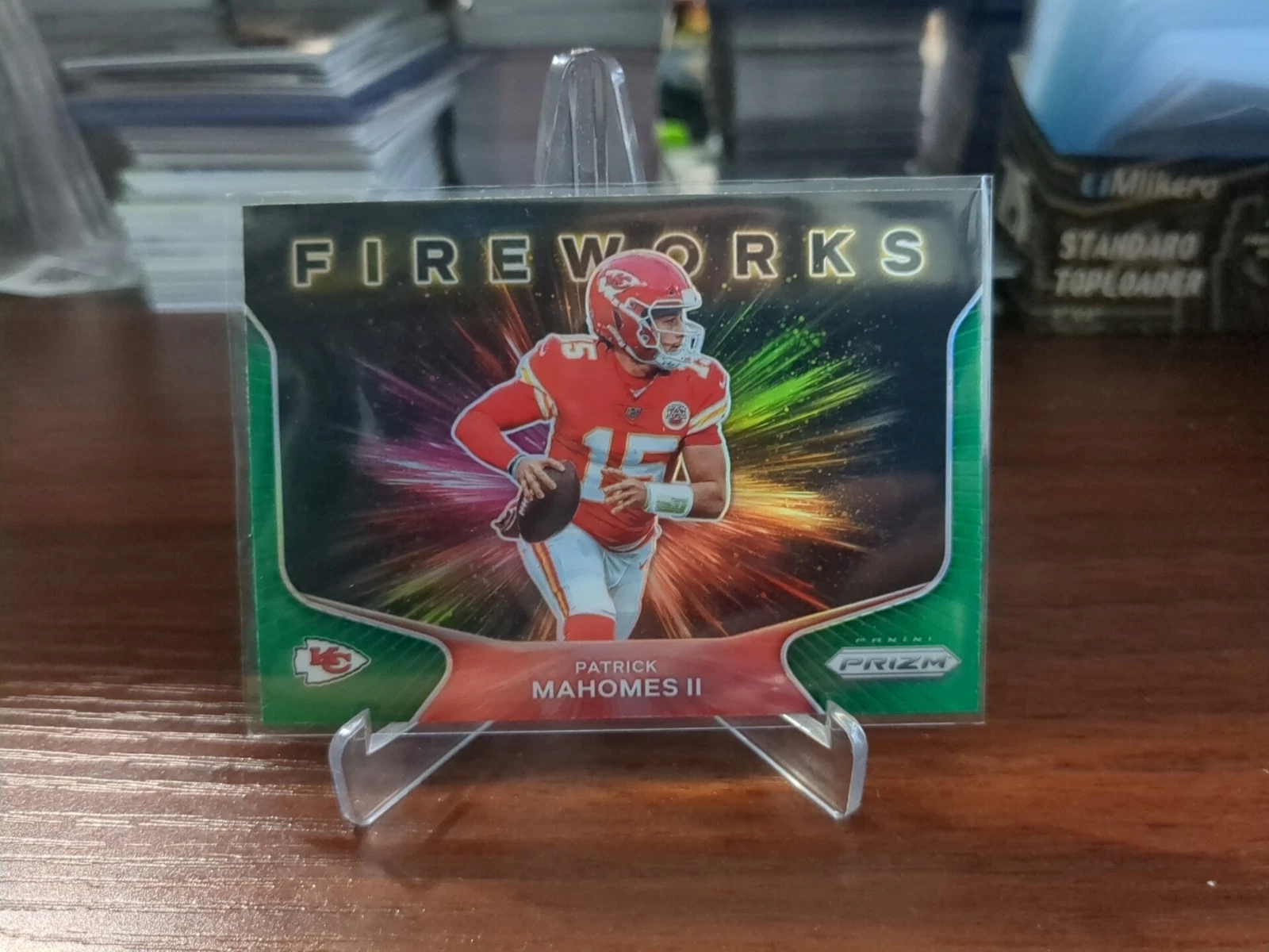 Patrick Mahomes trading card