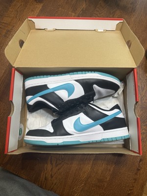 Nike Dunk Low Retro White Dusty Cactus Blue Green Black DV0833-109 Men's