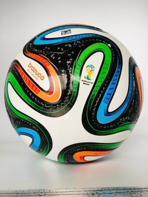 Adidas Brazuca 2014 FIFA World Cup Brazil Official Match Size 5 Soccer Ball