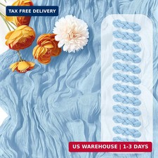 12 Pack Baby Blue Cheesecloth Table Runner 17 x 108 Inch Gauze Table Runner Fabr