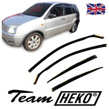 Wind Deflectors Fits Ford Fusion 2002-2012 5-Door 4-Pcs Set Tinted Heko