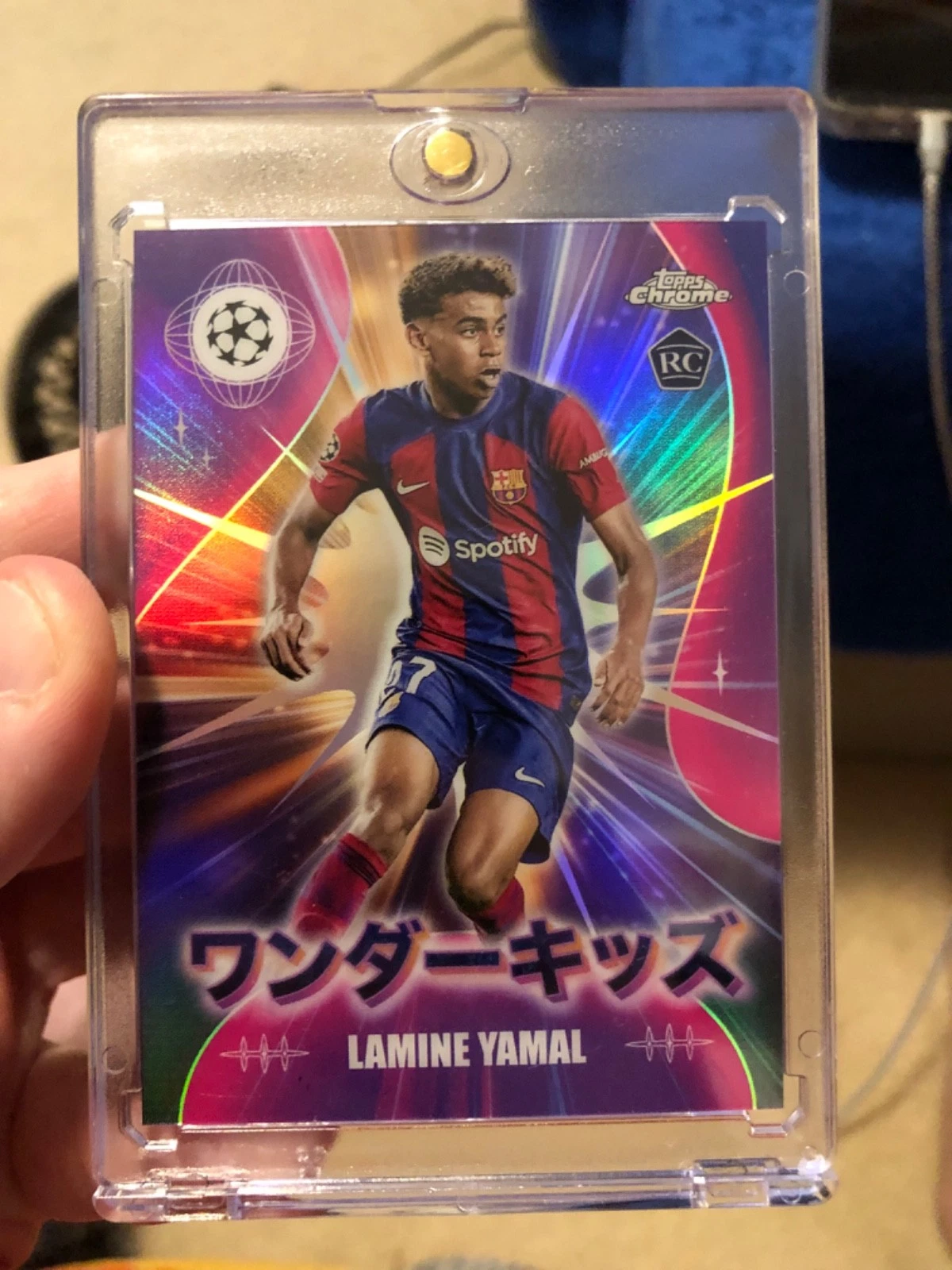 2024 lamine yamal rookie chrome refractor