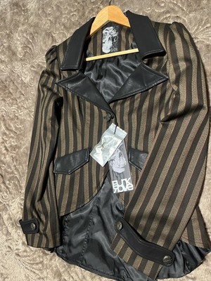 Women s Punk Rave Brand steampunk Style jacket  New With Tags. Sz L