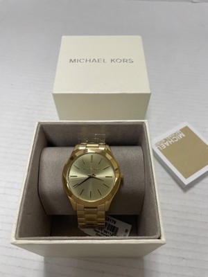 Michael Kors Women Slim Stainless Band Watch