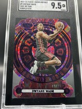 2023-24 Panini-Crown Royale #9 Dwyane Wade Test Of Time Purple /25 SGC 9.5 Pop 1