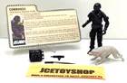 1985 GI JOE SERIES 4 V2 SNAKE-EYES TIMBERWOLF CUT FILE CARD NEW O-RING COMPLETE