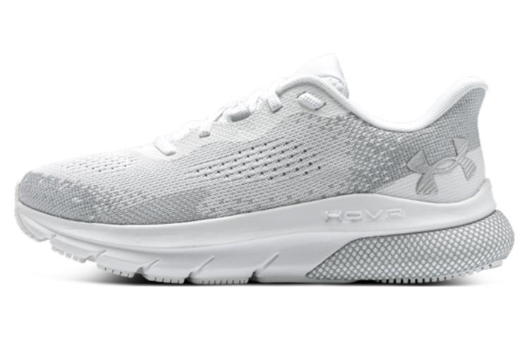 (W)  UA HOVR Turbulence 2 White Metallic Silver 3026525-101