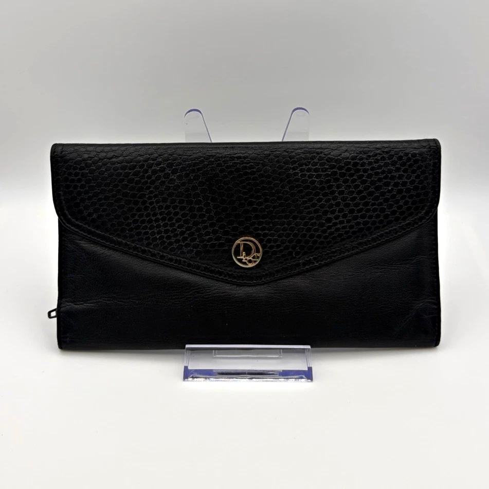 Dior Black Leather Wallets for Women for sale | eBay
