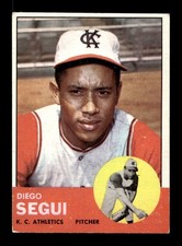1963 Topps #157 Diego Segui A's EX *9s