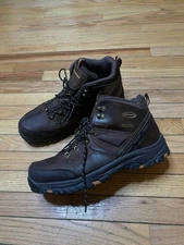 Skechers Relment Traven Waterproof Hiking Boots Brown Leather US 14 Men #65529