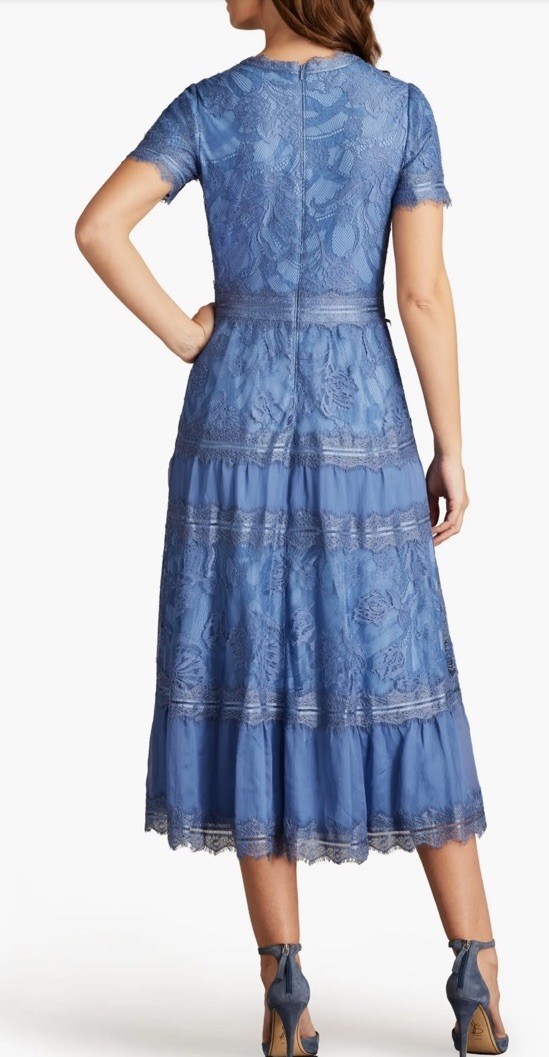 chinese dress ladies Tadashi Shoji Jasi Embroidered Illusion Gown