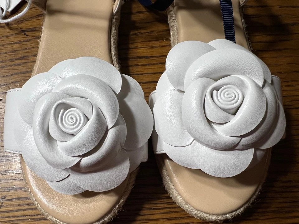 NUEVO CON ETIQUETAS Janie and Jack Room To Bloom Flor Alpargata Sandalias Zapatos Talla 12 Niño Pequeño Foto 2 de 3