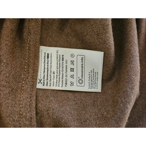 Scotch & Soda Shirt Jacket Mens XL Brown Wool Blend Overshirt 158432 image 4