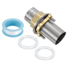 Faucet Mount Extension Shank 3"x1.25" Stainless Steel Pipe Faucet Extension Kit