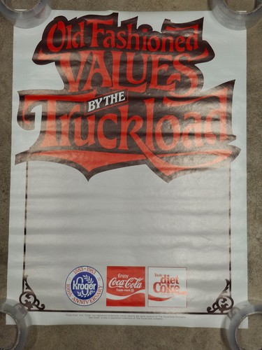 Vintage Coca Cola 100th Anniversary Poster Values by The Truckload