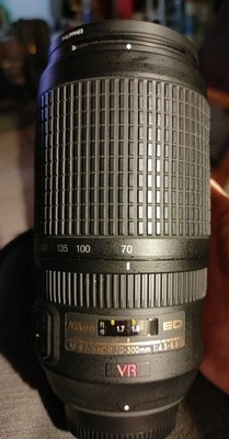 Nikon AF-S Nikkor 70-300mm 1:4.5-5.6G SWM VR ED IF 67 Lens Excellent