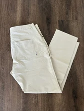 Black Clover Live Lucky Golf Pants Men's 34 Tech Performance Beige Khaki Preppy