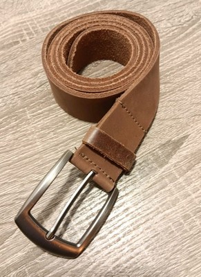 Hide & Drink Handcrafted Soft Leather Belt Mens SZ 36 Buckskin Brown New N/Tags