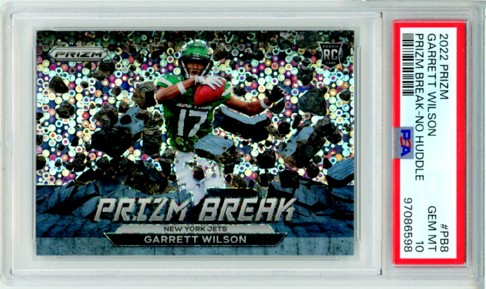Garrett Wilson Panini Prizm Prizm Break #PB8 No Huddle