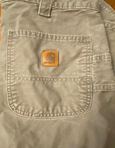 Pantalones Cortos Utilitarios Carhartt Para Hombre - Gris Ropa de Trabajo Informal W 36 - Imagen 5 de 5