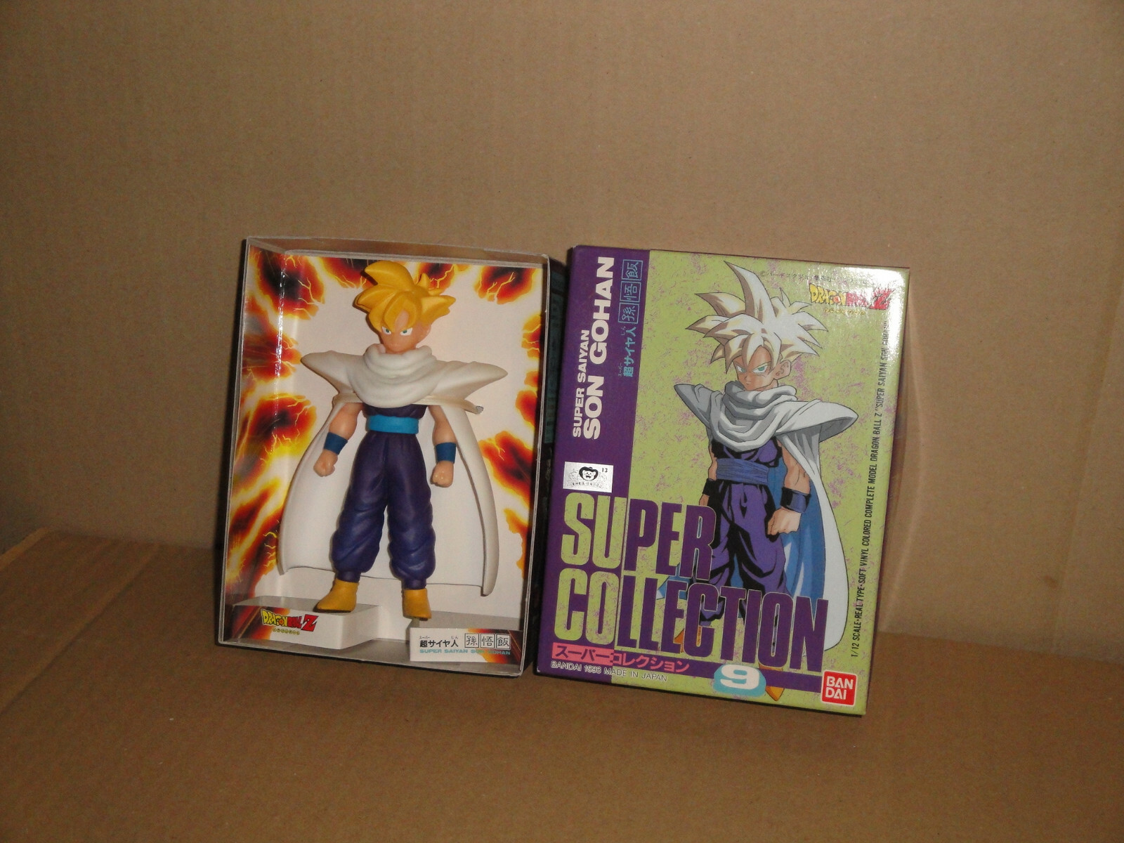 SUPER SAIYAN SON GOHAN SUPER COLLECTION # 9 DRAGON BALL FIGURE BY BANDAI IN 1993