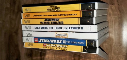 Star Wars Wii SET Spielpaket Die komplette Saga LEGO Force Unleashed 2 3 Klone - Bild 4 von 4