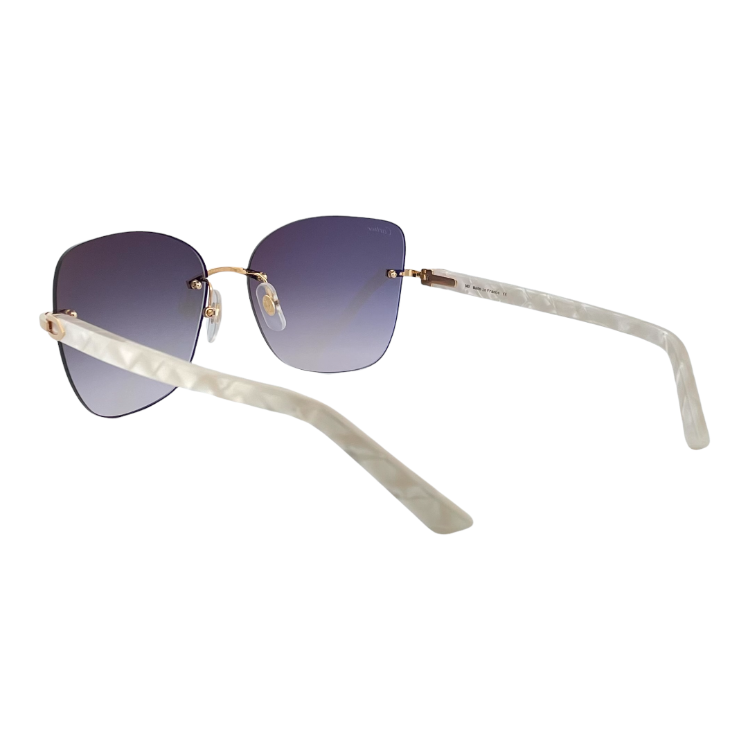 Cartier Sunglasses C Decor CT0001RS-001 Gold White Buffalo Horn w 
