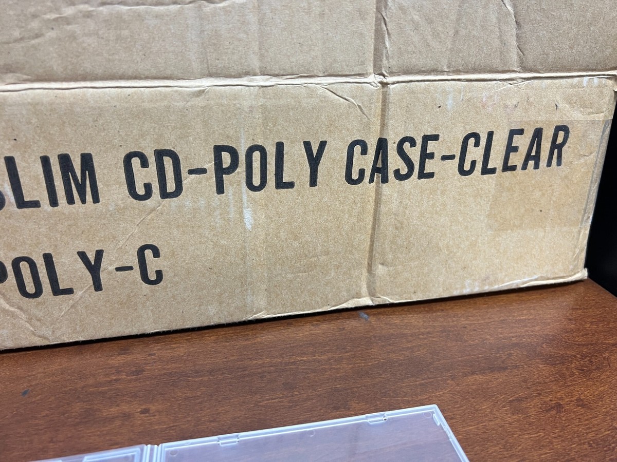 100 Count Super Slim CD Clear Poly Cases | eBay