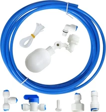 1/4 inch Tube Float Valve Kit for RO Water Reverse Osmosis System ball float...