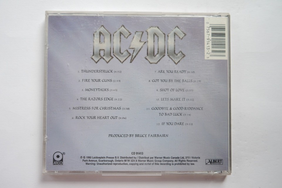 (R-1) AC/DC - The Razor's Edge. CD | eBay