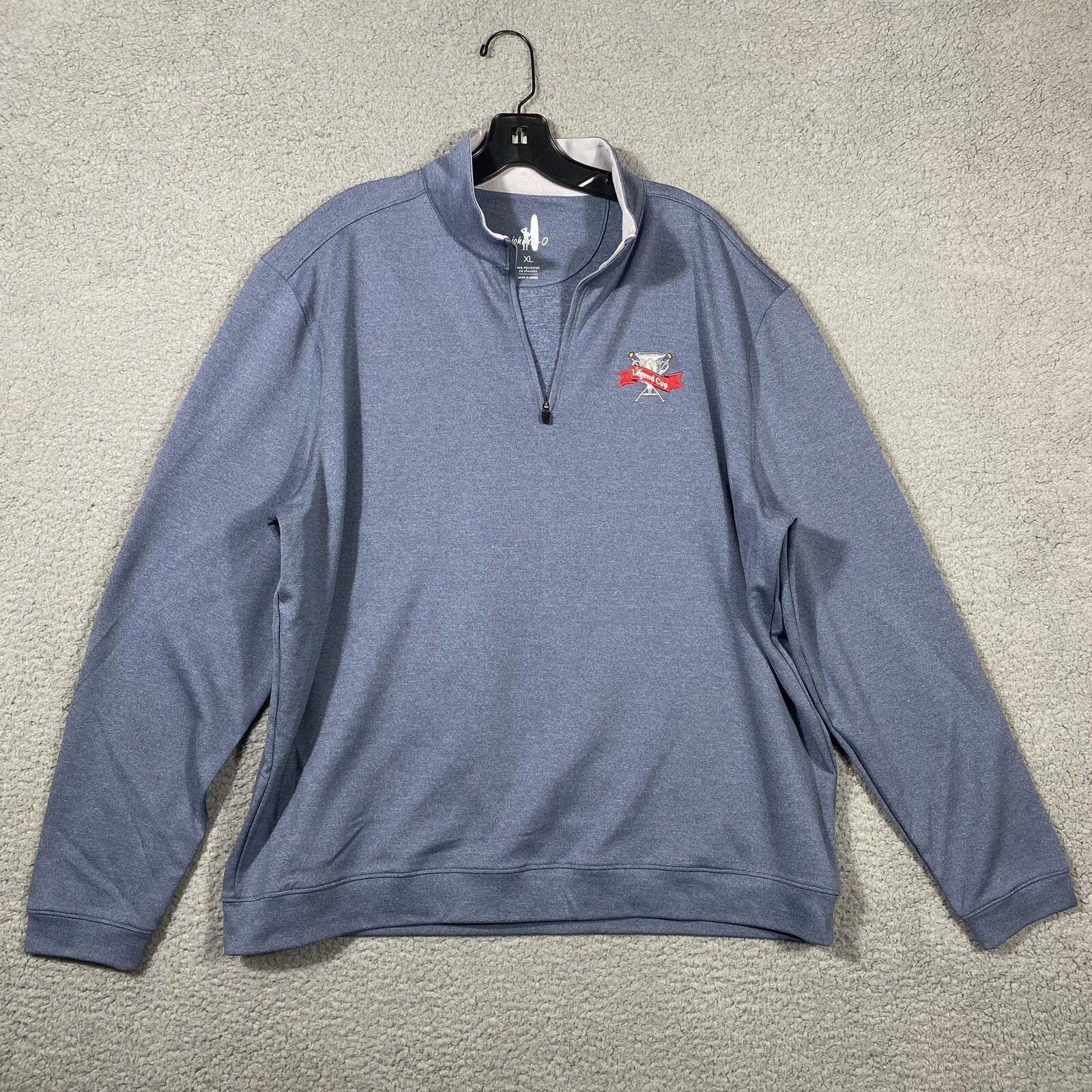 Johnnie-O Men's Motion Performance 1/4 Zip Pullover Sweater - Maliblu