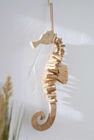 DekohäNger Seepferd Aus Treibholz, 45 Cm , Deko, Natur, Maritim, Meer, Boho