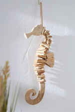 Dekohänger Seepferd aus Treibholz, 45 cm , Deko, Natur, maritim, Meer, Boho