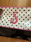 Cosmetic Bag Pouch Small Polka Dot Pink Letter S  — photo 2