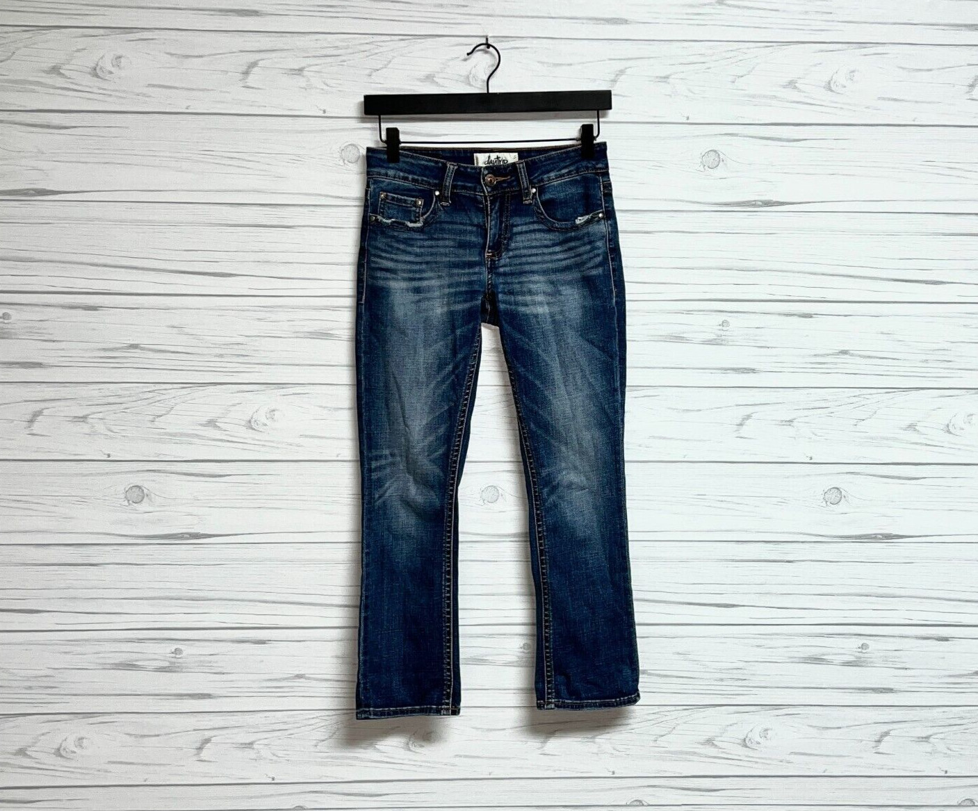 Daytrip jeans womens size 25 skinny ankle blue dark wash low rise stretch