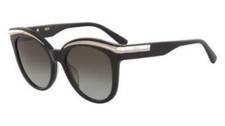 New MCM 678S 001 Black Gold Sunglasses 55mm with Case