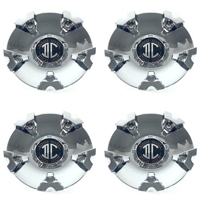 2 Crave Wheels Chrome Wheel Rim Hub Center Cap # CAP-N018 (4 CAPS)