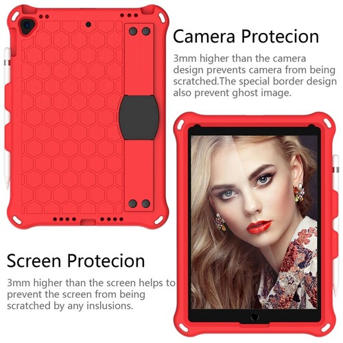 Rubber Stand Case Cover With Strap For iPad Mini Air Pro 1 2 3 4 5/6/7/8/9th Gen - Picture 44 of 84