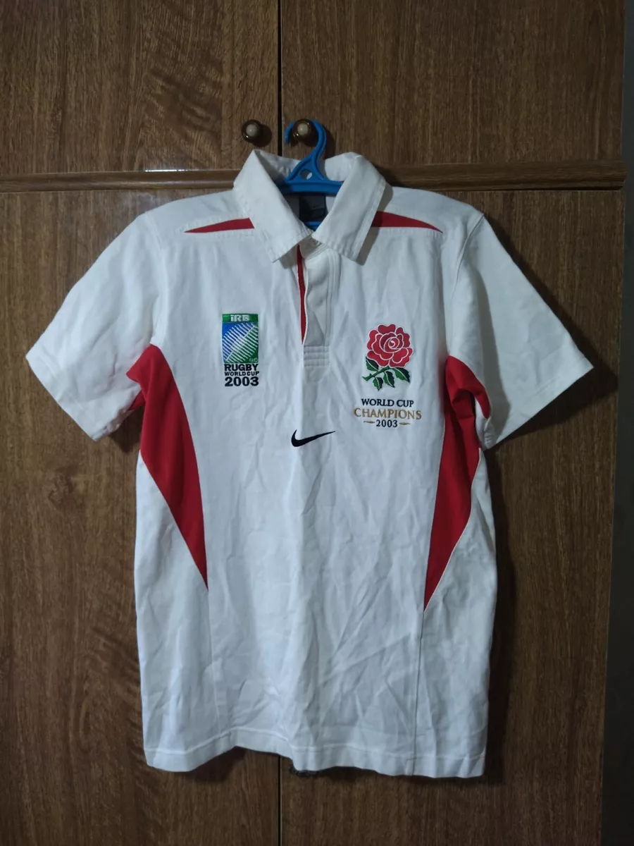 England National Team Nike Rugby Shirt World Cup 2003 WC Champions Men Size S
