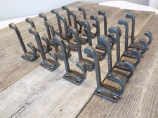 20 METAL HOOKS COAT HAT RACK HEAVY DUTY 3 1/2" IRON STORAGE POTS PANS CLOSET