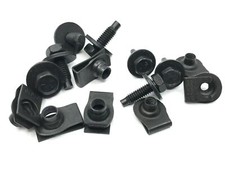 Front Valance Nut Bolt Kit Fits 67 68 69 Barracuda 14pcs Black