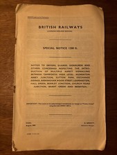 British Railways (LMR) Special Notice 1200 G. Multiple Aspect Signalling Booklet