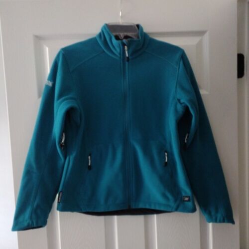 EMS Eastern Mountain Sports Womens Small ASCENT Series Fleece Jacket Turquoise - Picture 2 of 9