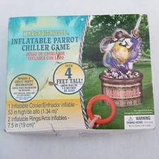 Margaritaville Inflatable Cooler Parrott Chiller Game Party Decor Tiki Tropical 