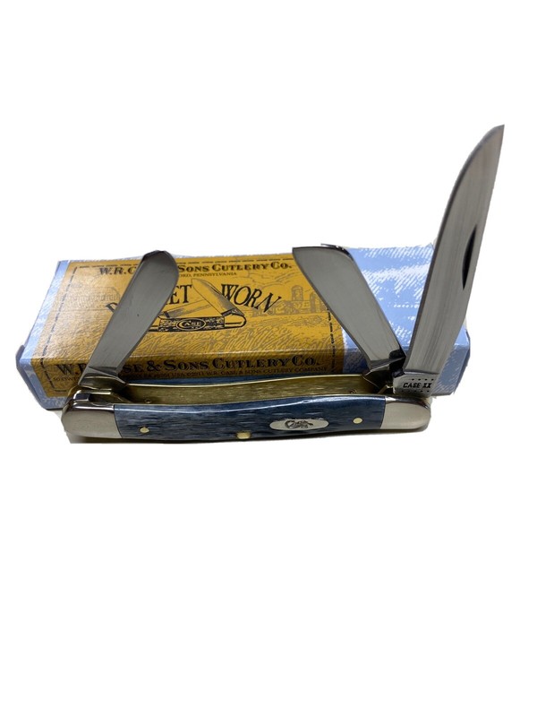 CASE XX #58413 POCKET WORN GRAY BONE CRANDALL JIG MEDIUM STOCKMAN 6318 CS